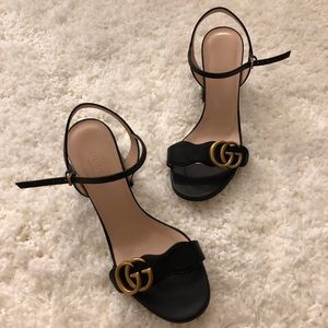 Gucci Leather mid-heel sandal